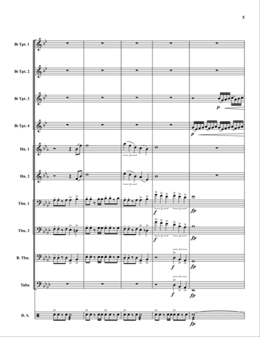 Midwest Fanfare Horn scores gallery preview page 5