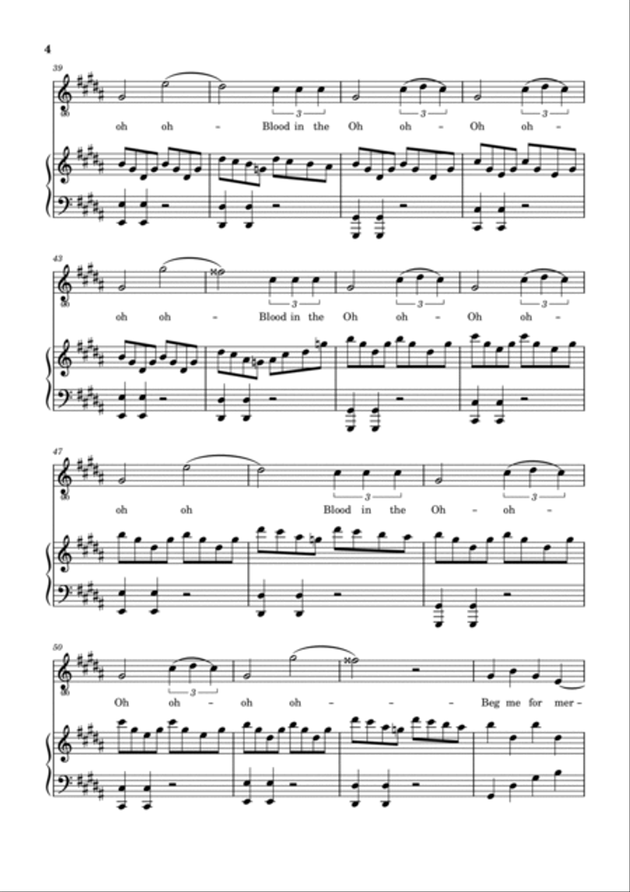 Blood/water Voice scores gallery preview page 4