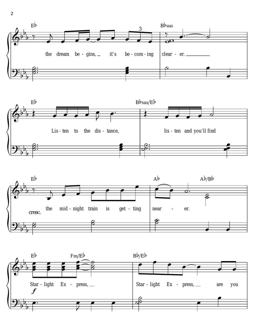 Starlight Express Starlight Express Voice scores gallery preview page 2