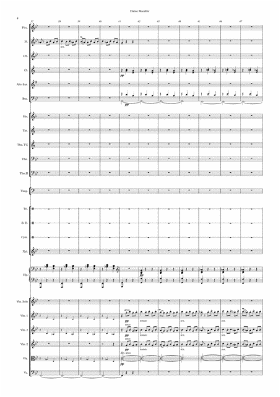 Danse Macabre Danse Macabre Full Orchestra scores gallery preview page 4