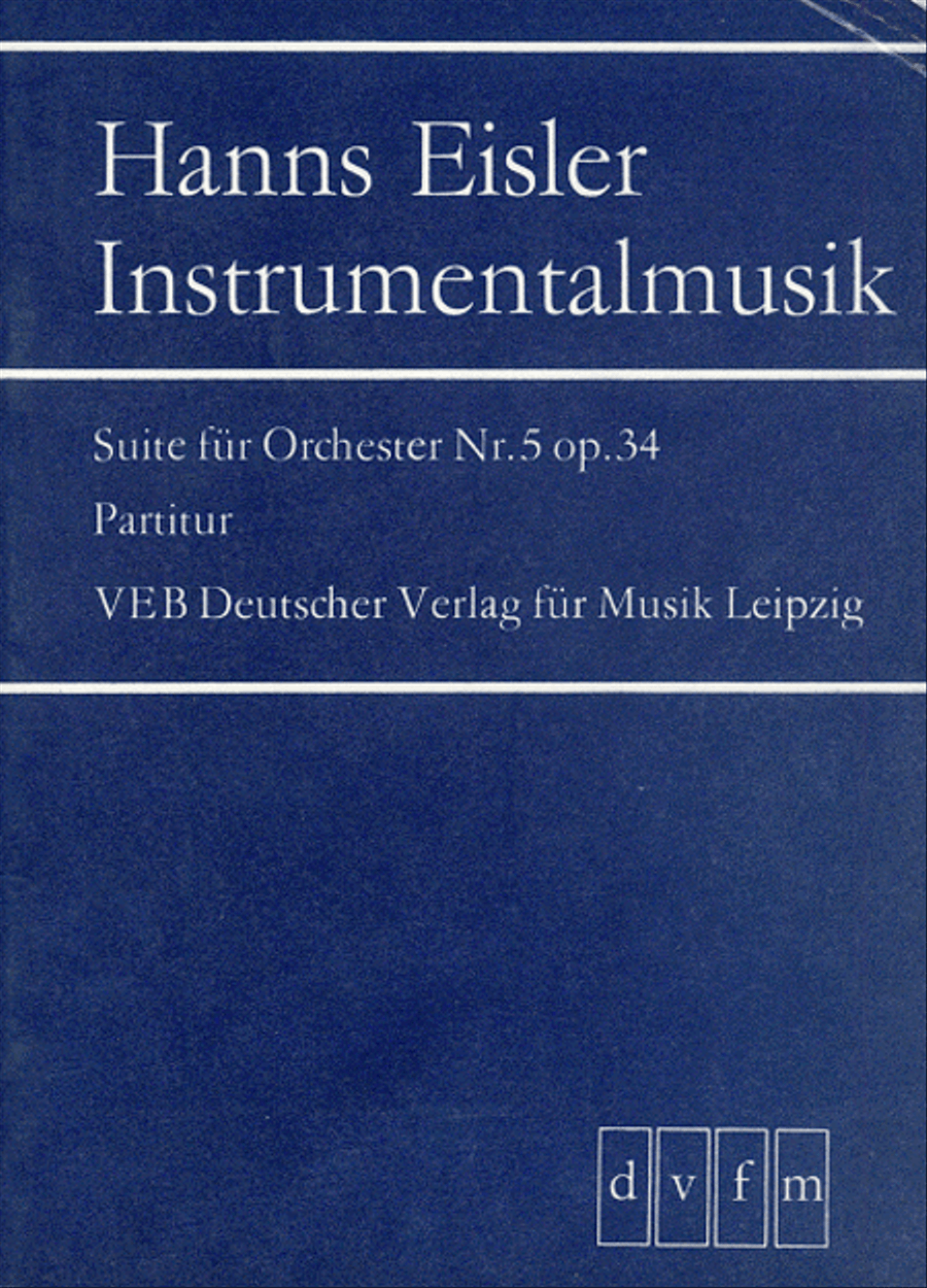 Suite for Orchestra No. 5 Op. 34 Orchestra scores gallery preview page 1
