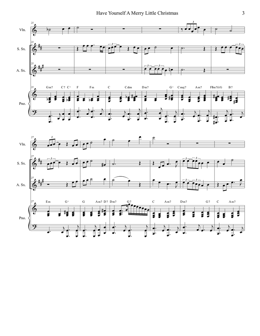 Have Yourself A Merry Little Christmas from MEET ME IN ST. LOUIS Woodwind Duet scores gallery preview page 3