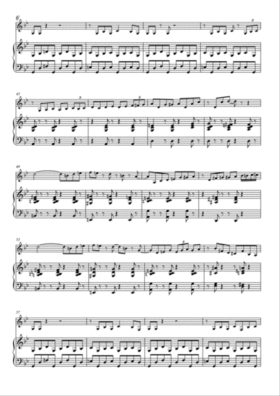 Little Jazz Suite for Alto Saxophone and Organ (or Piano) Alto Saxophone scores gallery preview page 6