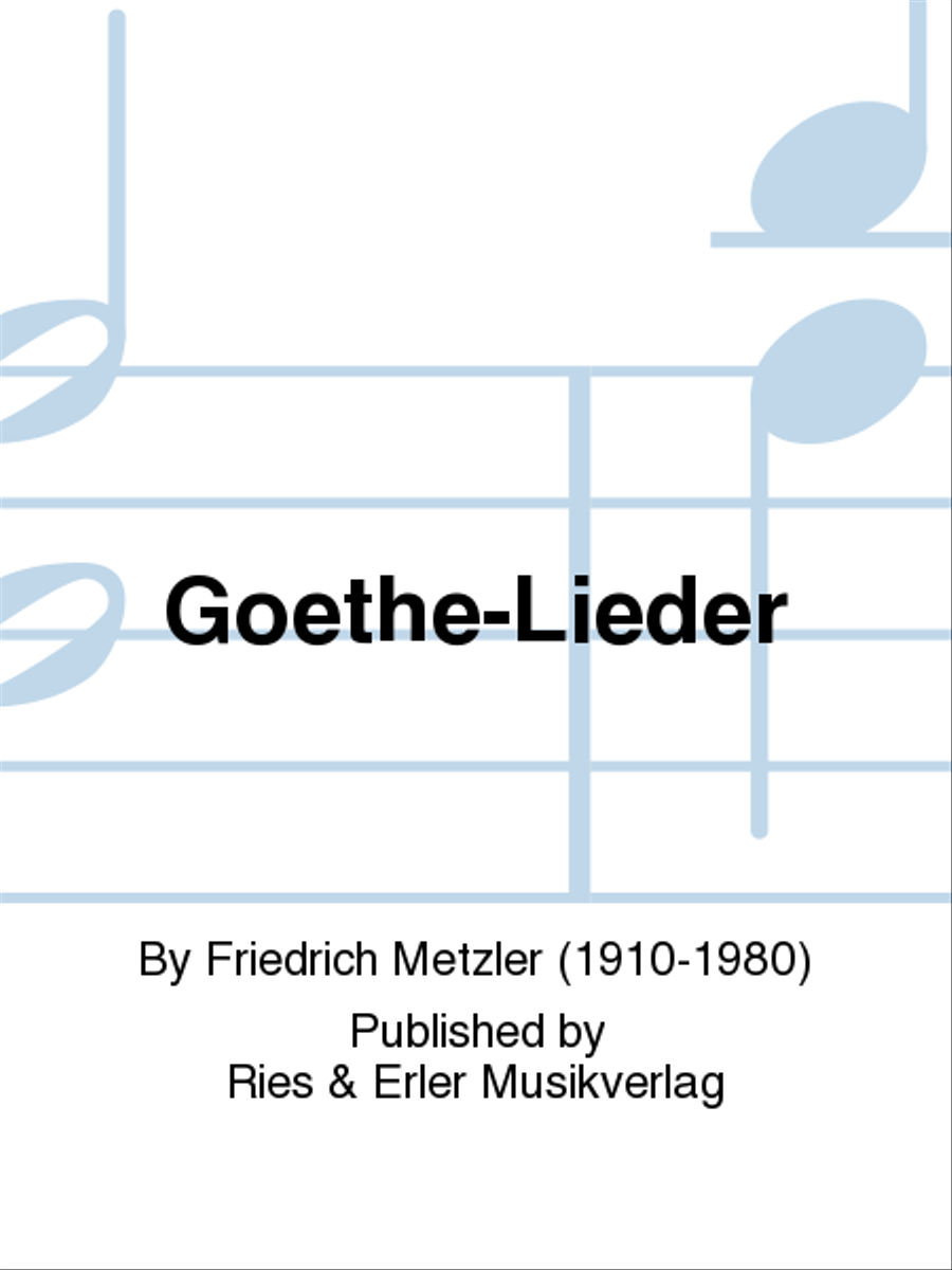 Goethe-Lieder Goethe-Lieder School and Community scores gallery preview page 1