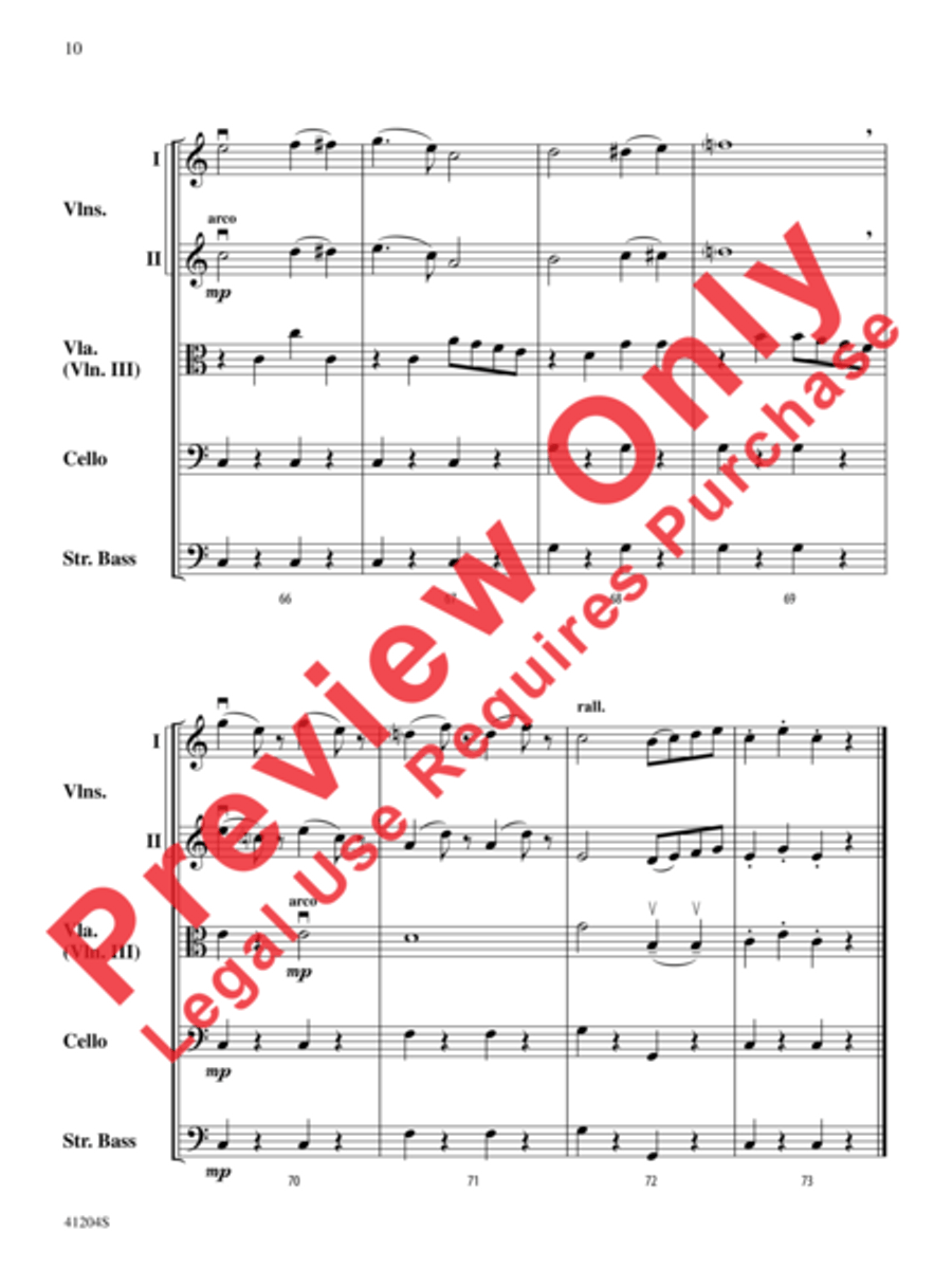 The Marriage of Figaro String Orchestra scores gallery preview page 11