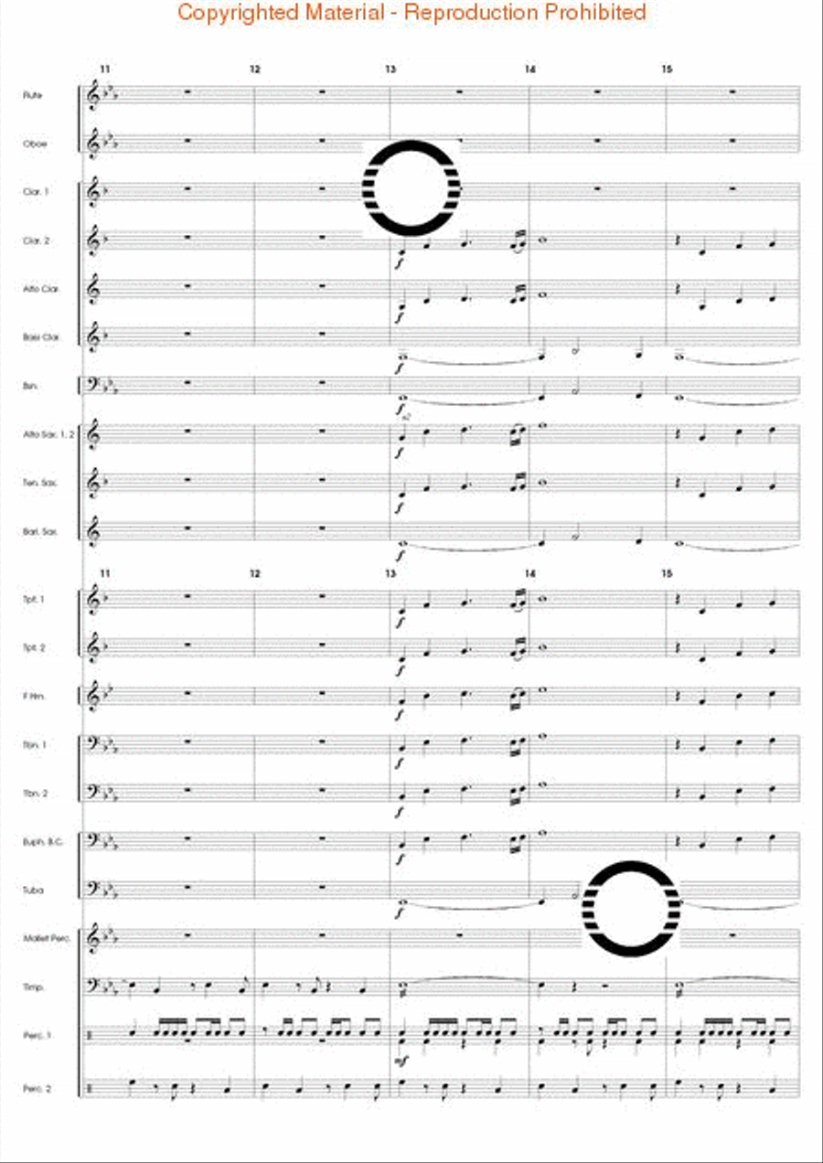 Fire Dance Concert Band scores gallery preview page 4