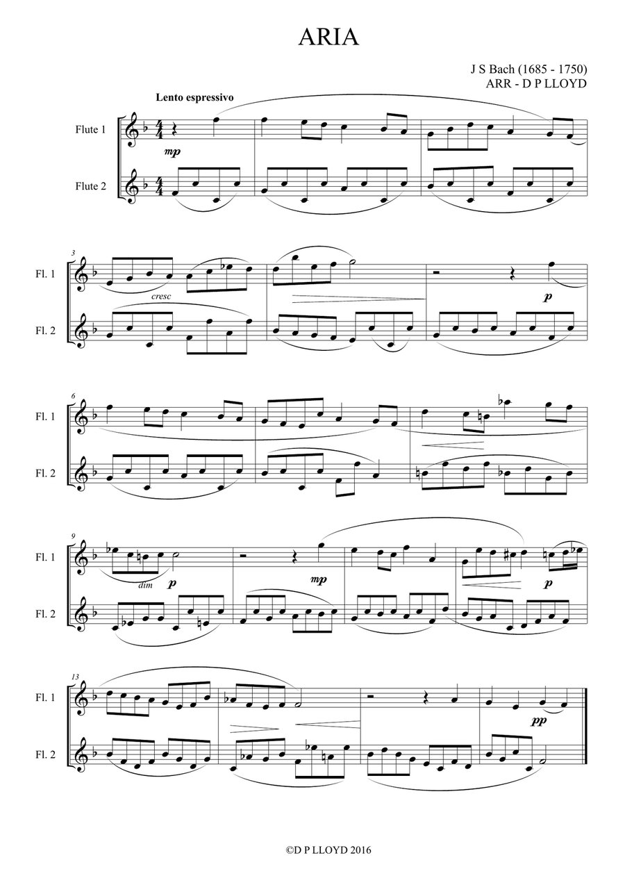 Flute duets - 10 Baroque duets - Volume 1 Flute Duet scores gallery preview page 5