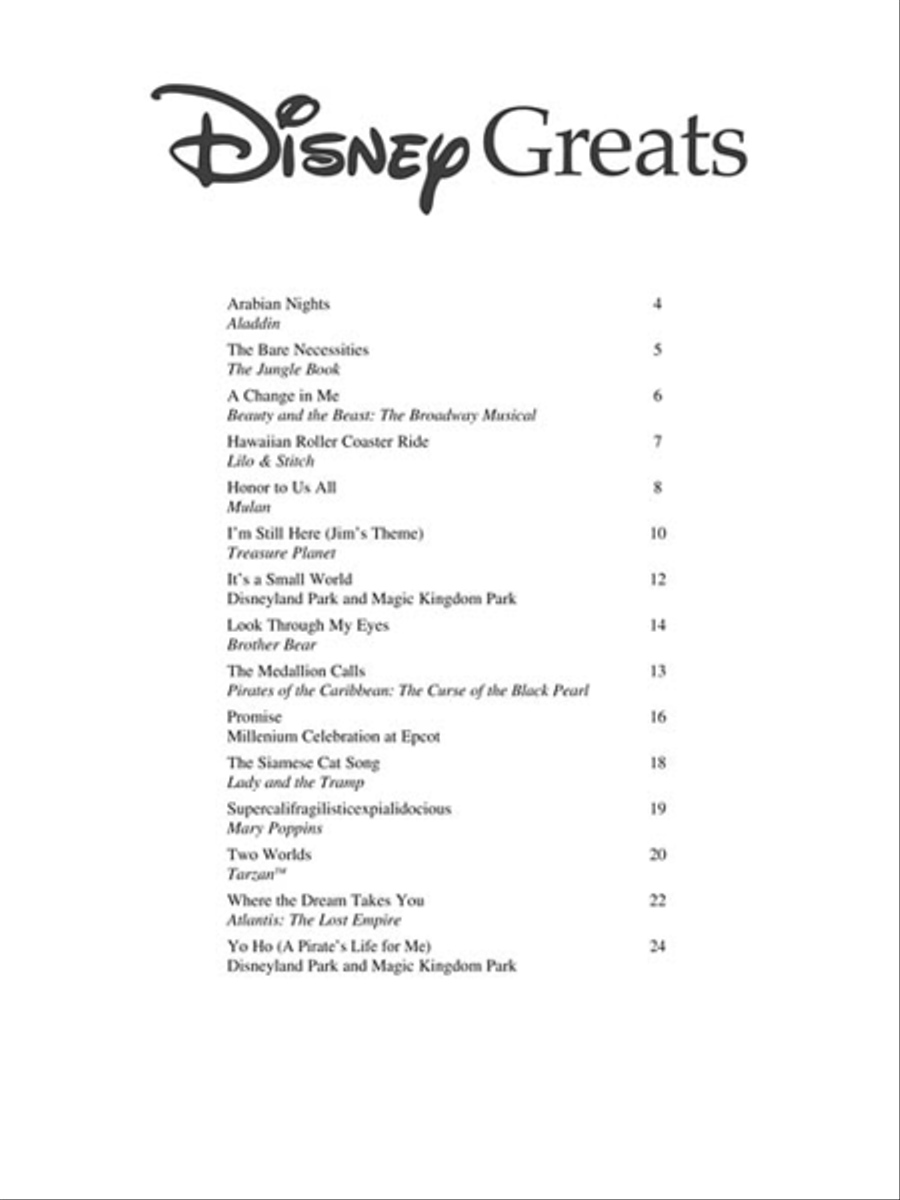Disney Greats Violin Solo scores gallery preview page 3