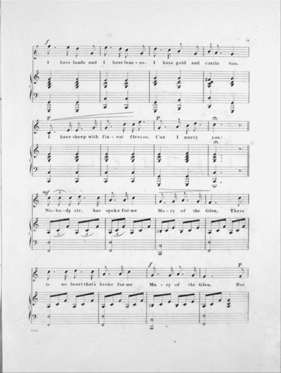 Mary of the Glen Voice scores gallery preview page 3