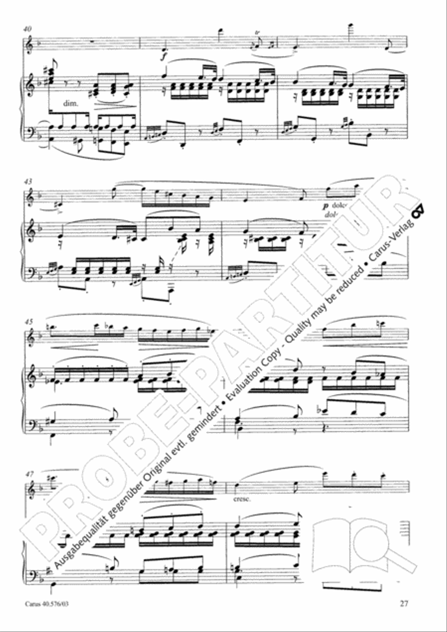 Oboe Concerto in A minor (Concerto per Oboe ed Orchestra in a) Clarinet scores gallery preview page 28