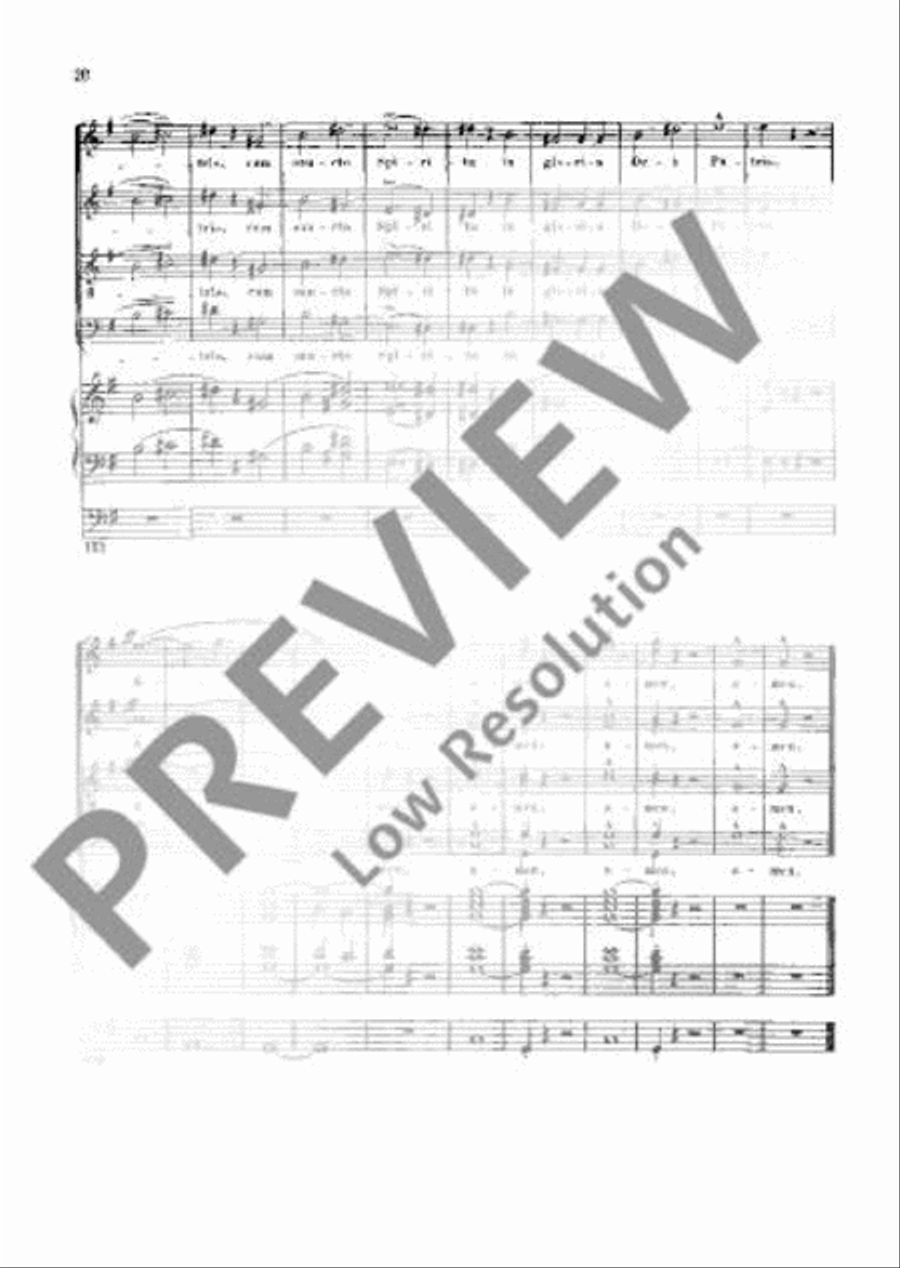 Missa choralis Missa choralis 4-Part scores gallery preview page 21