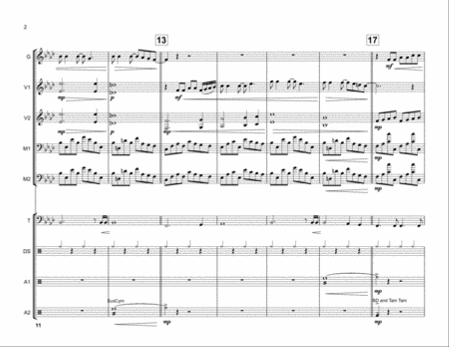 Mad World Percussion Ensemble scores gallery preview page 3