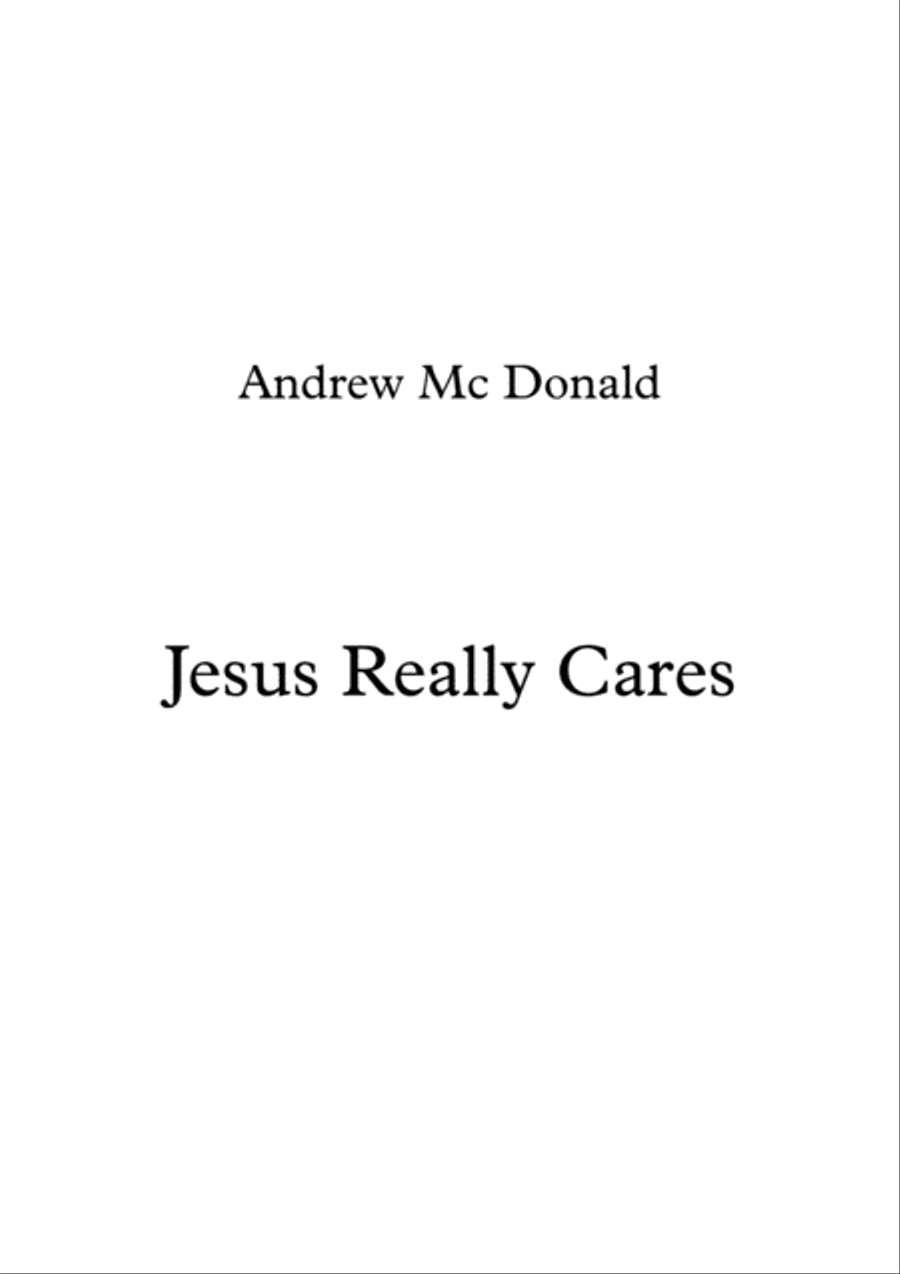 Jesus Really Cares Voice scores gallery preview page 1