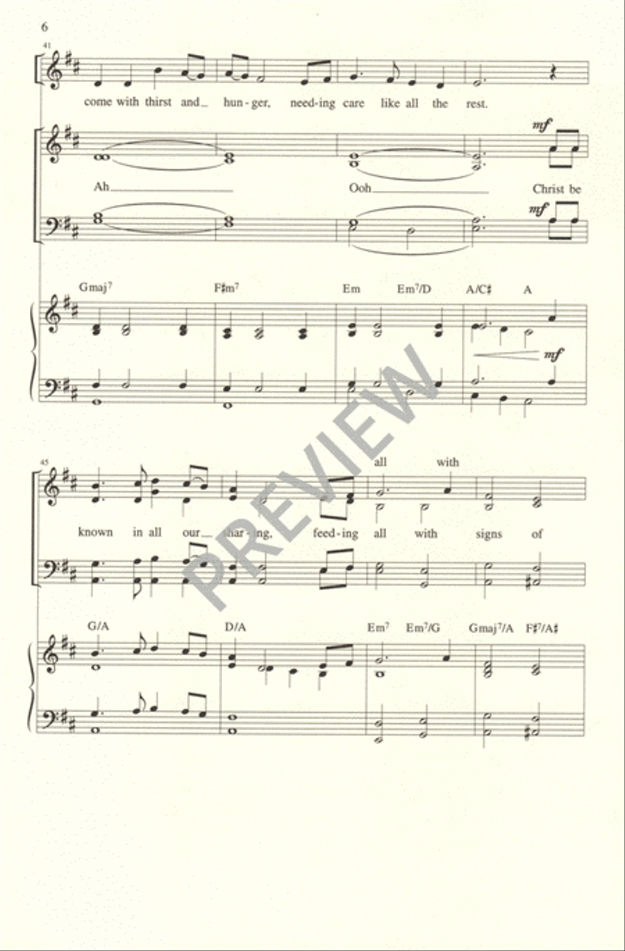 You Are Called to Tell the Story 4-Part scores gallery preview page 6