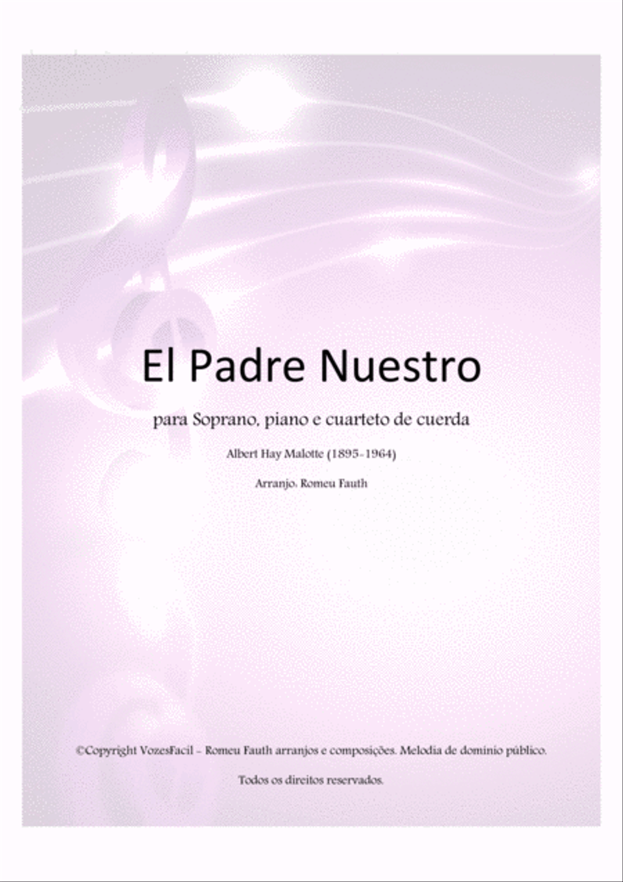 El Padre Nuestro (score and parts) Chamber Orchestra scores gallery preview page 1
