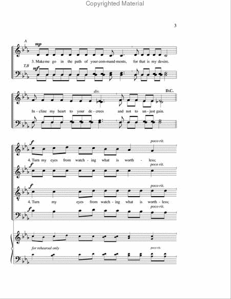 Teach Me the Way 4-Part scores gallery preview page 3