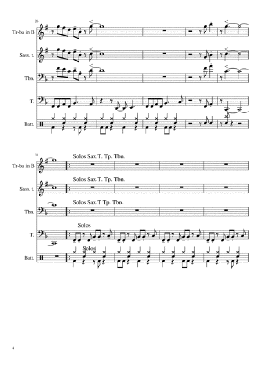 Terapetka Terapetka Brass Ensemble scores gallery preview page 4