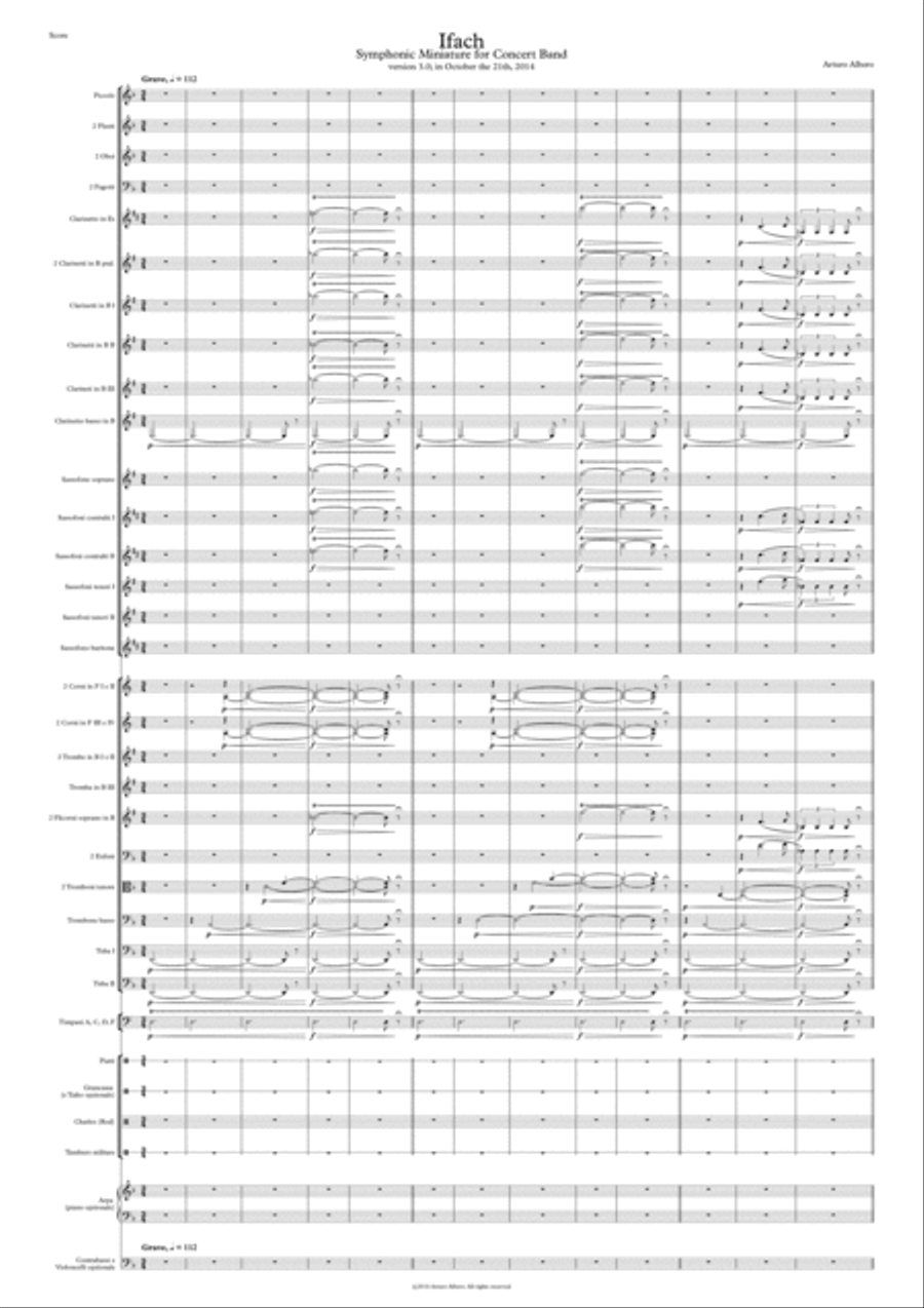 Ifach Concert Band scores gallery preview page 1