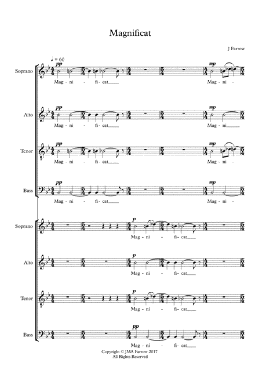 Canticles in Bb 4-Part scores gallery preview page 2