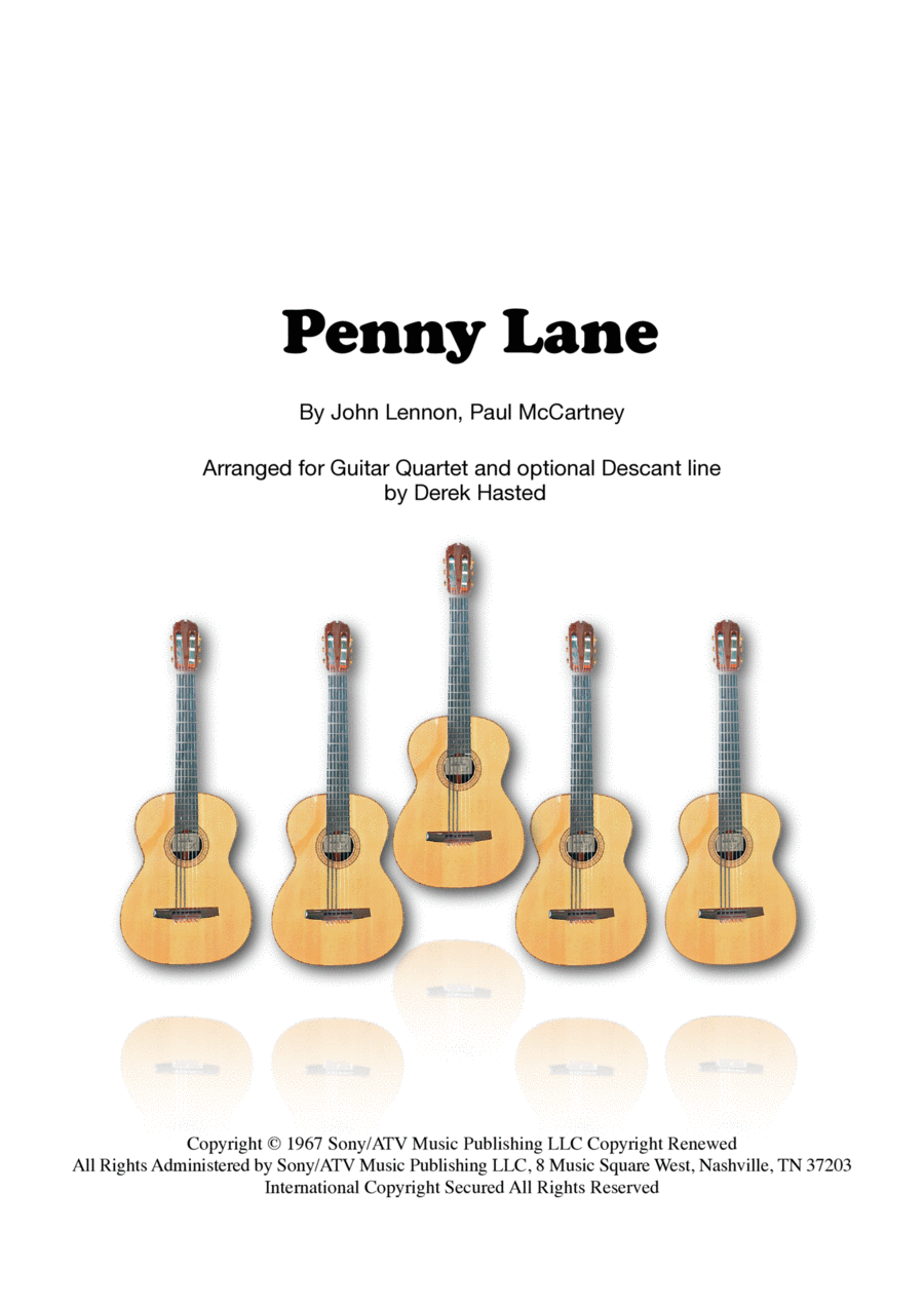 Penny Lane Guitar Ensemble scores gallery preview page 1