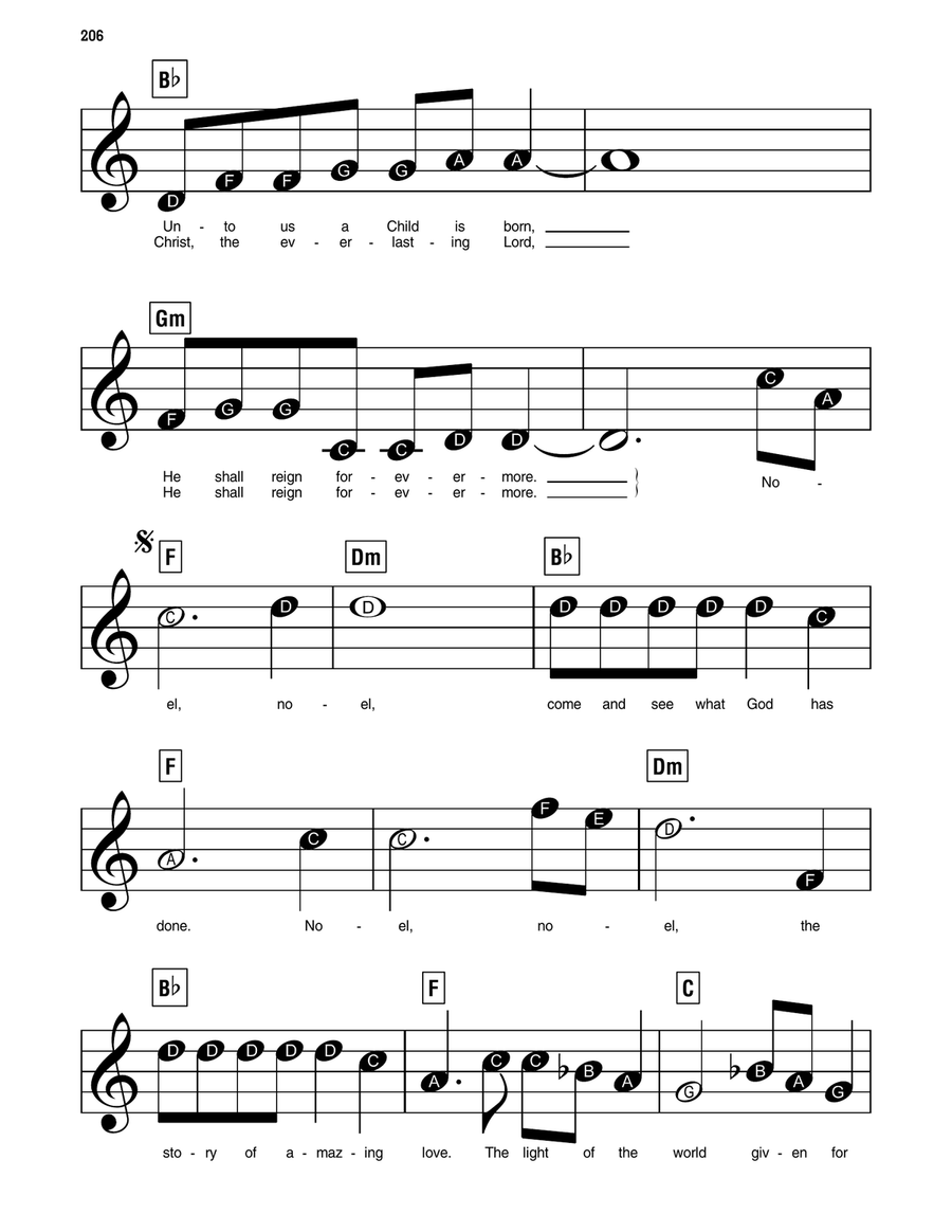 Noel (feat. Lauren Daigle) Electronic Keyboard scores gallery preview page 2