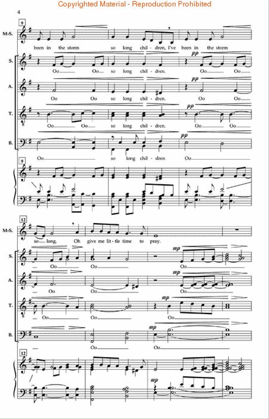 I've Been in the Storm So Long 4-Part scores gallery preview page 3