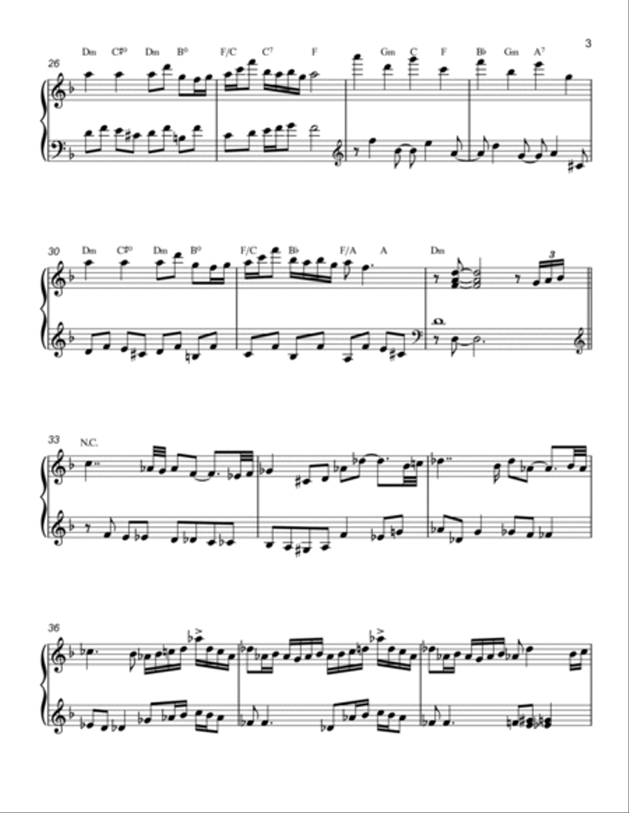 Blue Skies, from Green Book Piano Solo scores gallery preview page 3