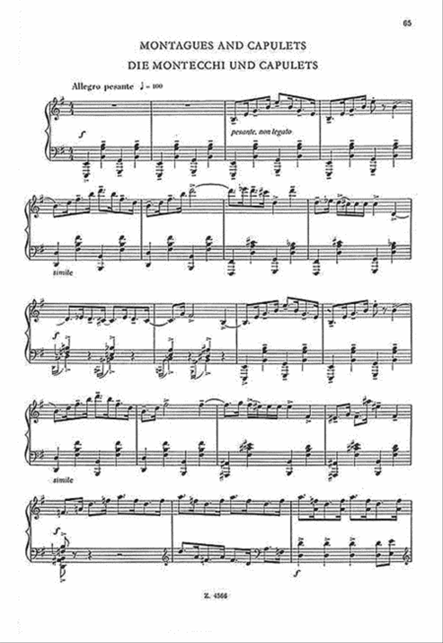Romeo & Juliet Album for Piano Piano Solo scores gallery preview page 2