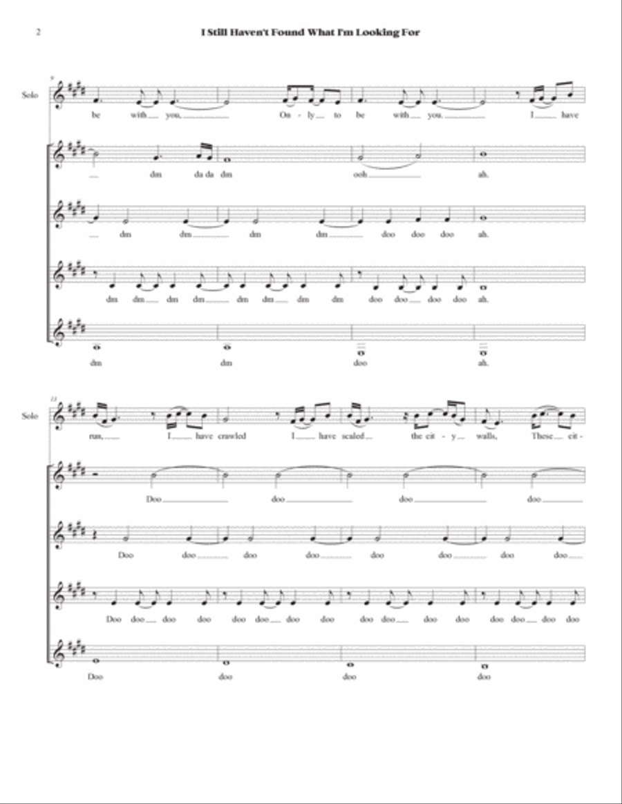 I Still Haven't Found What I'm Looking For SSAA scores gallery preview page 2