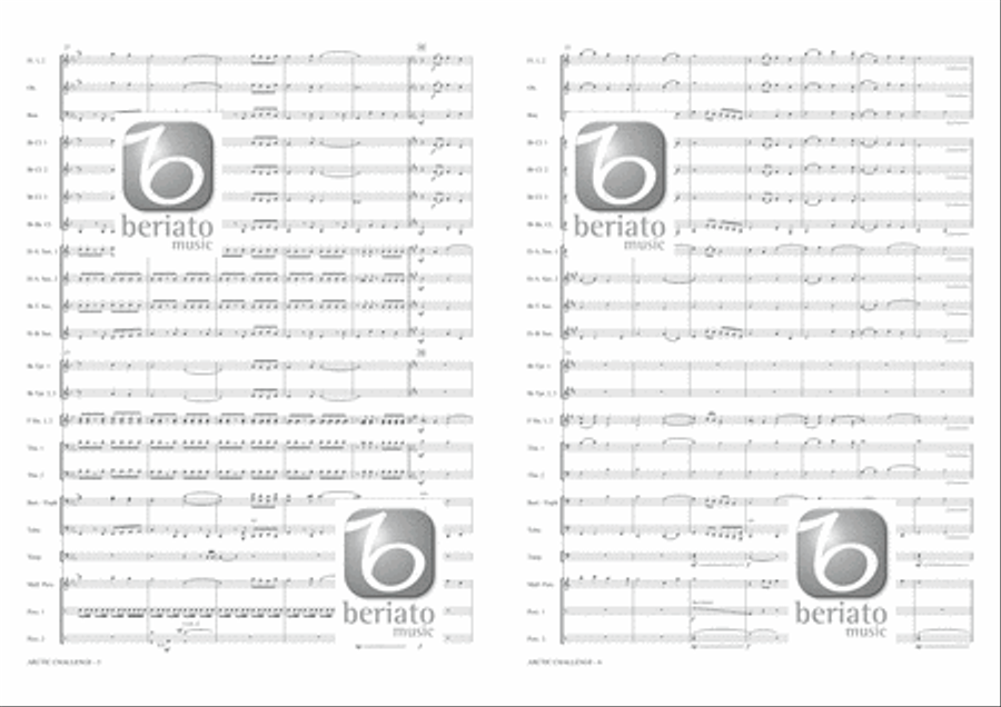 Arctic Challenge Concert Band scores gallery preview page 4