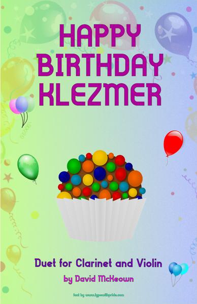 Happy Birthday Klezmer, for Clarinet and Violin Duet