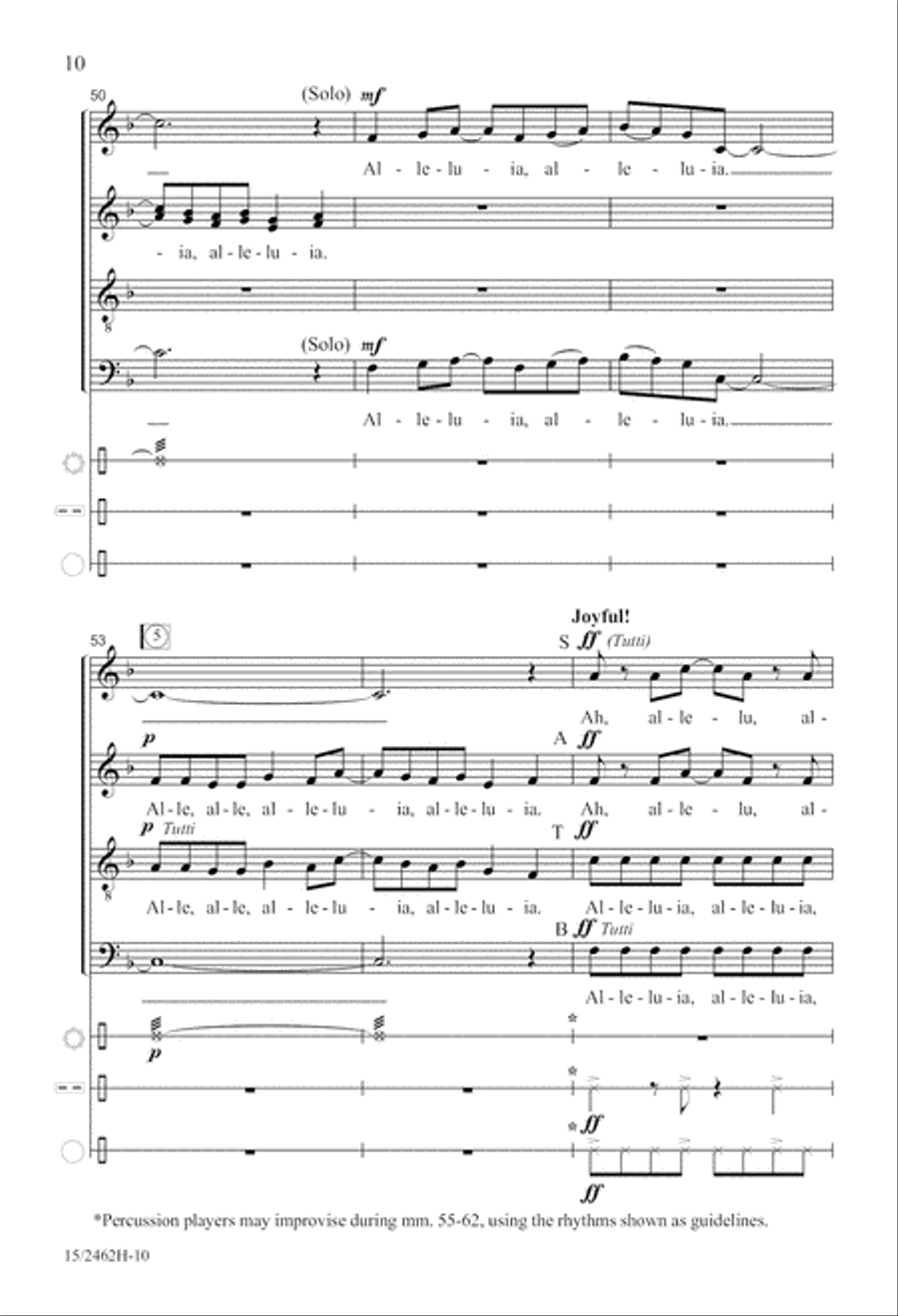 Alleluia, Alleluia! Alleluia, Alleluia! 4-Part scores gallery preview page 11