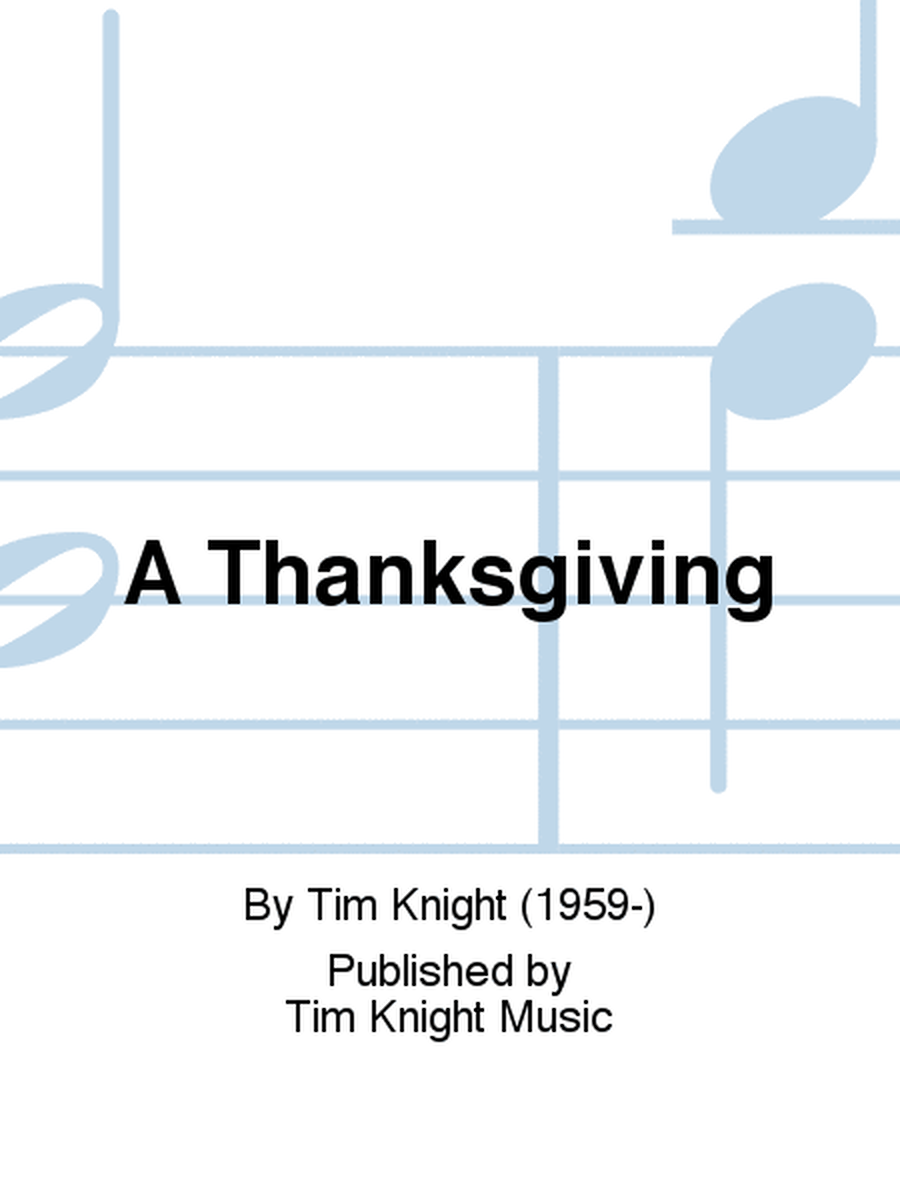 A Thanksgiving