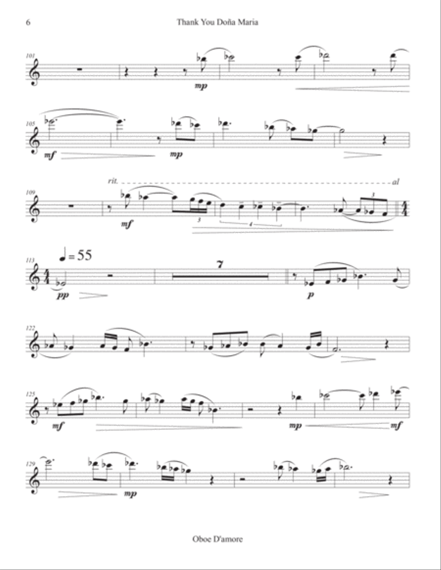 Thank You Doña Maria (all parts) Small Ensemble scores gallery preview page 6