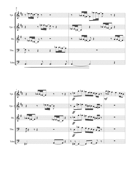 Etude Nr. 1 "Etude with 'tude" for Brass Quintet image number null