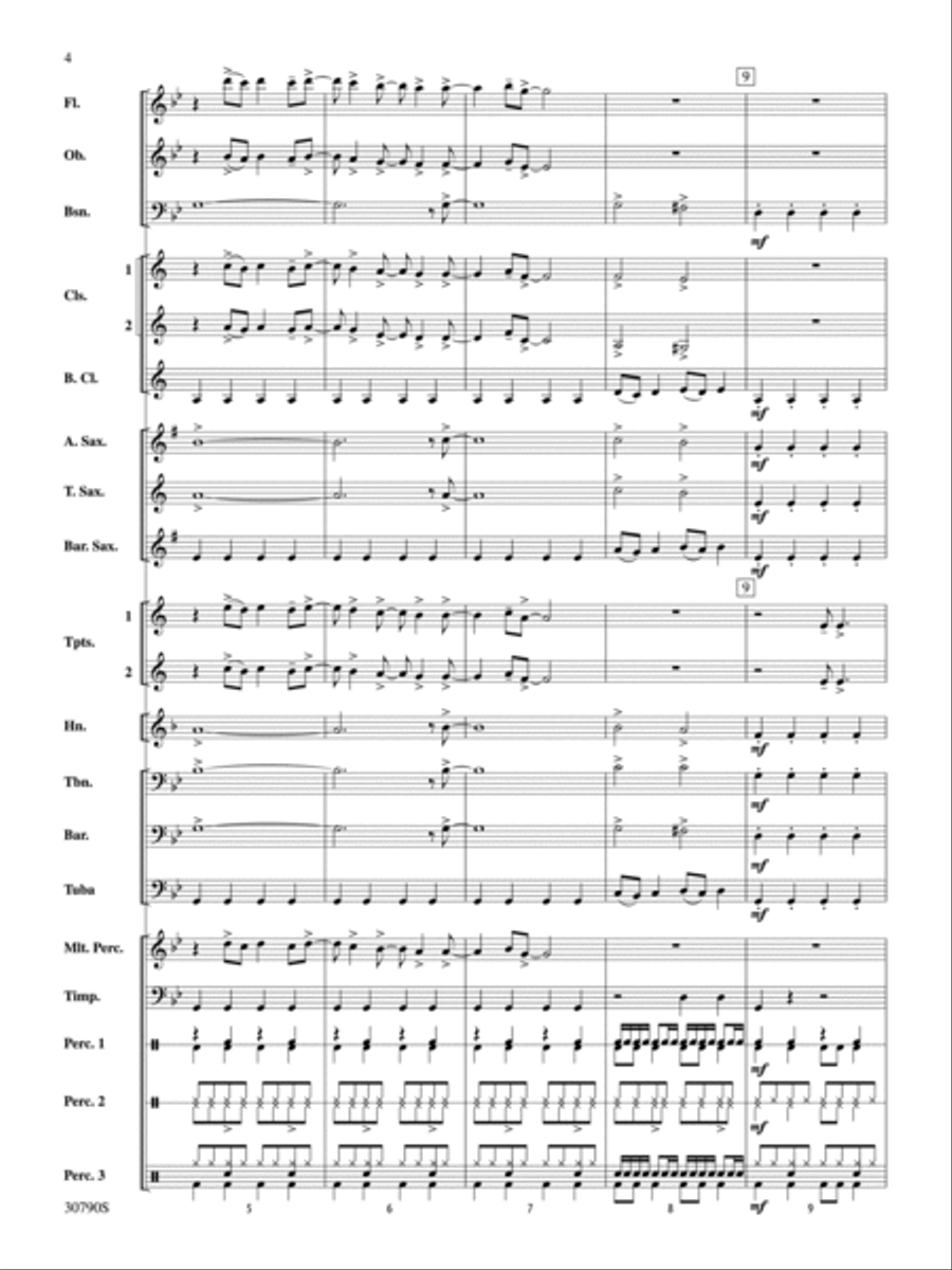 Fame (from the Motion Picture Fame) Concert Band scores gallery preview page 3