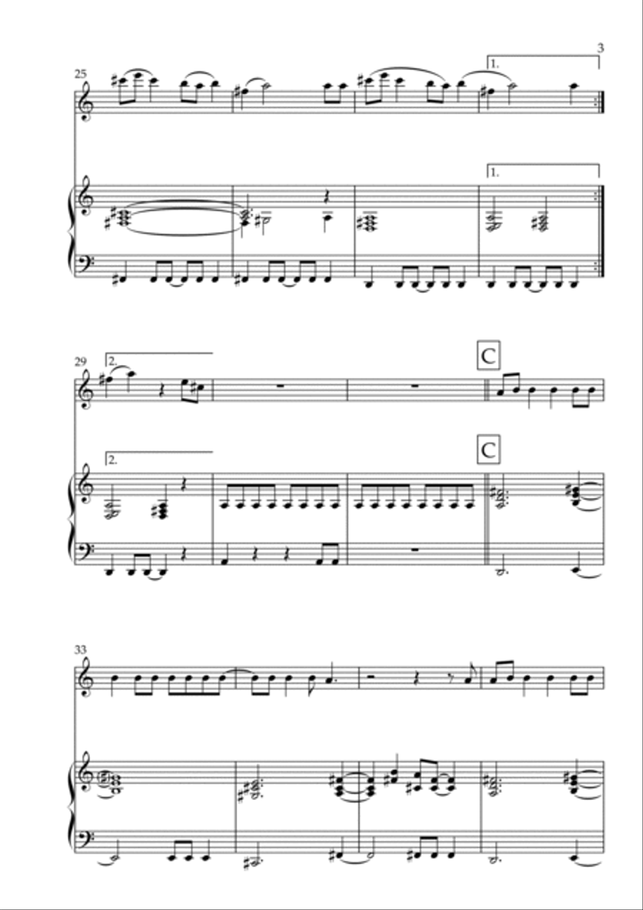 Cruel Summer Flute scores gallery preview page 3