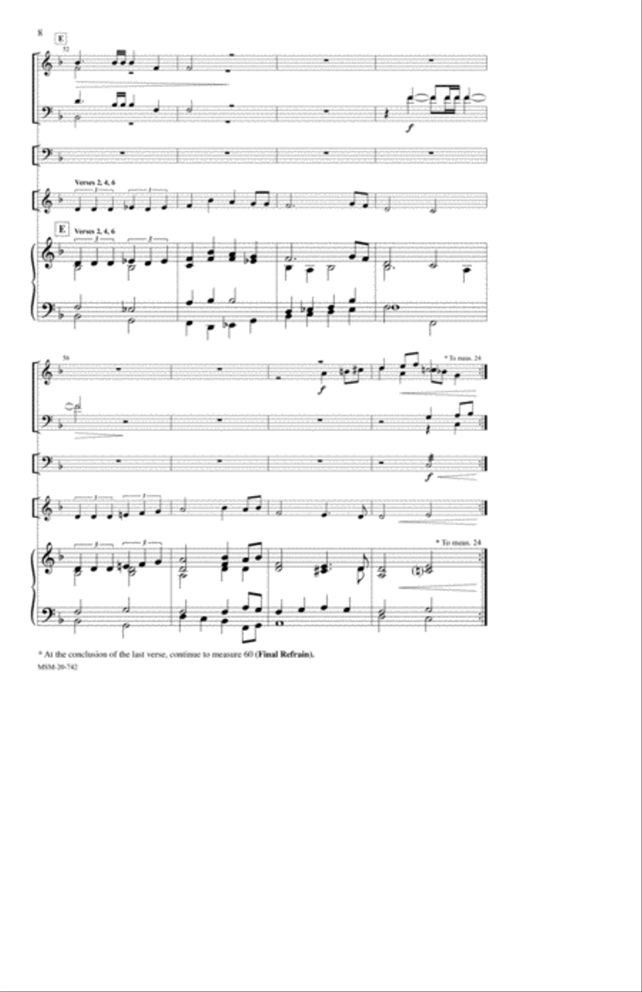 Hail Thee, Festival Day Hail Thee, Festival Day 4-Part scores gallery preview page 4