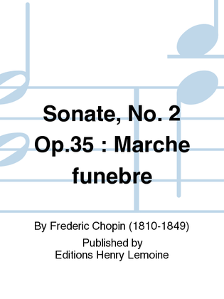 Book cover for Sonate No. 2 Op. 35: Marche funebre