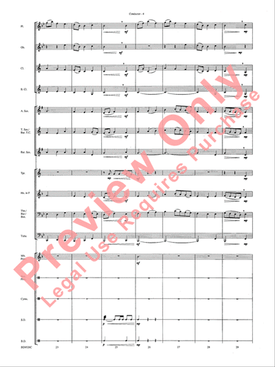 Brother James' Air Concert Band scores gallery preview page 6
