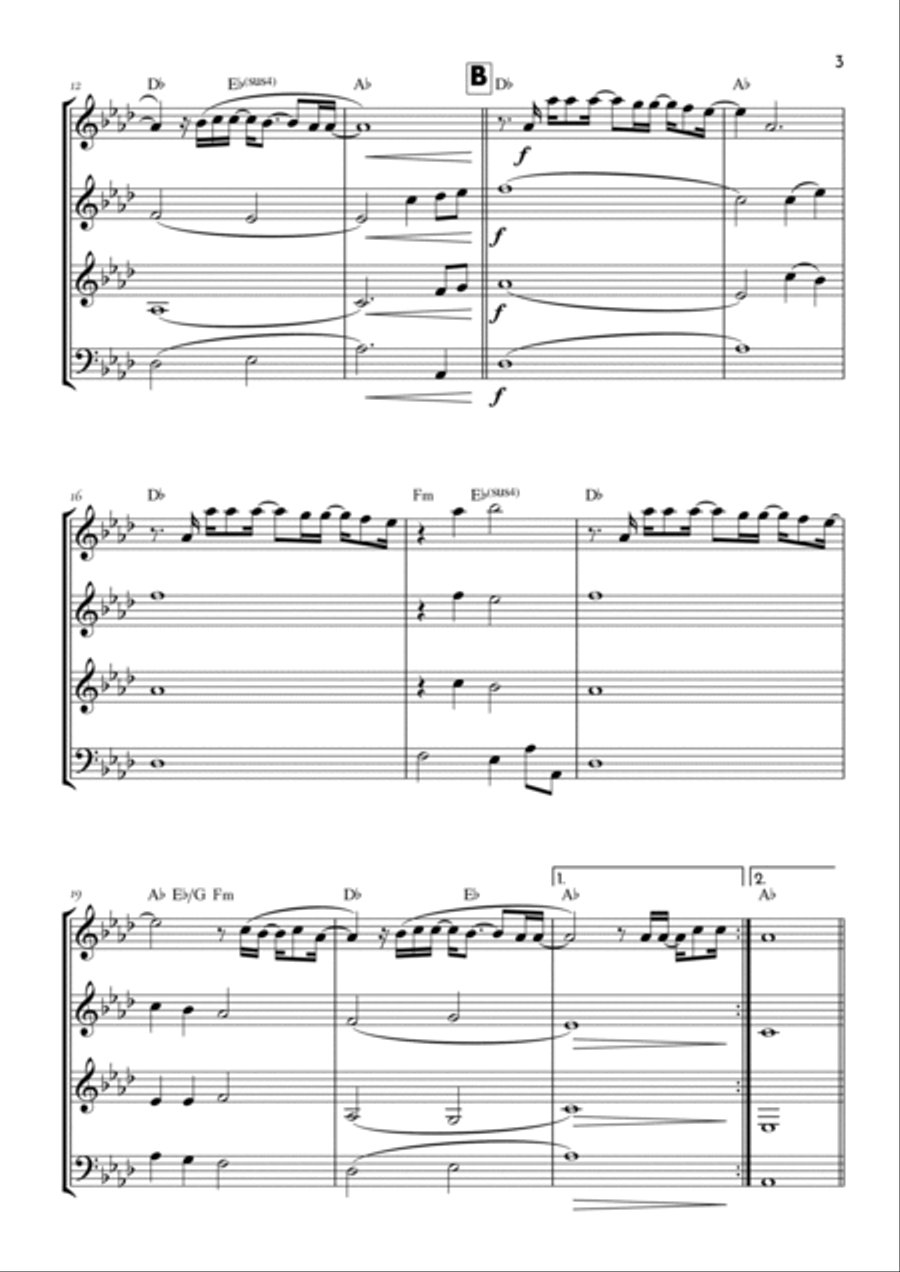 Goodness Of God Goodness Of God Saxophone Quartet scores gallery preview page 3