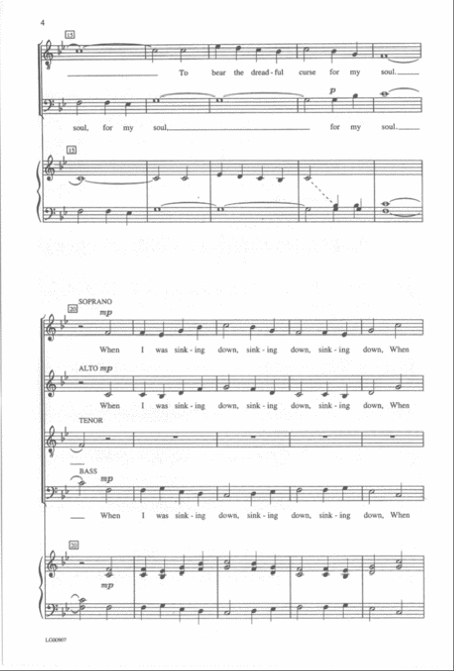 Wondrous Love 4-Part scores gallery preview page 3