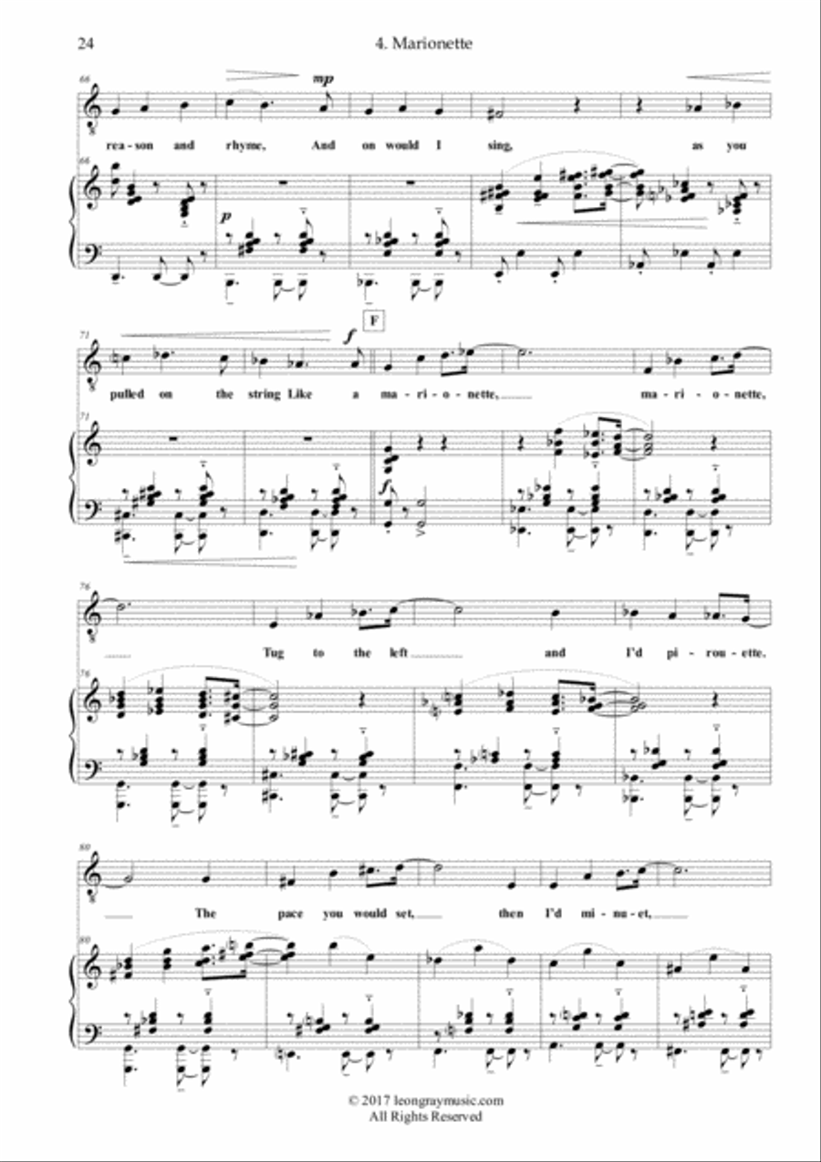 Marionette from 'Marionette' Voice scores gallery preview page 5