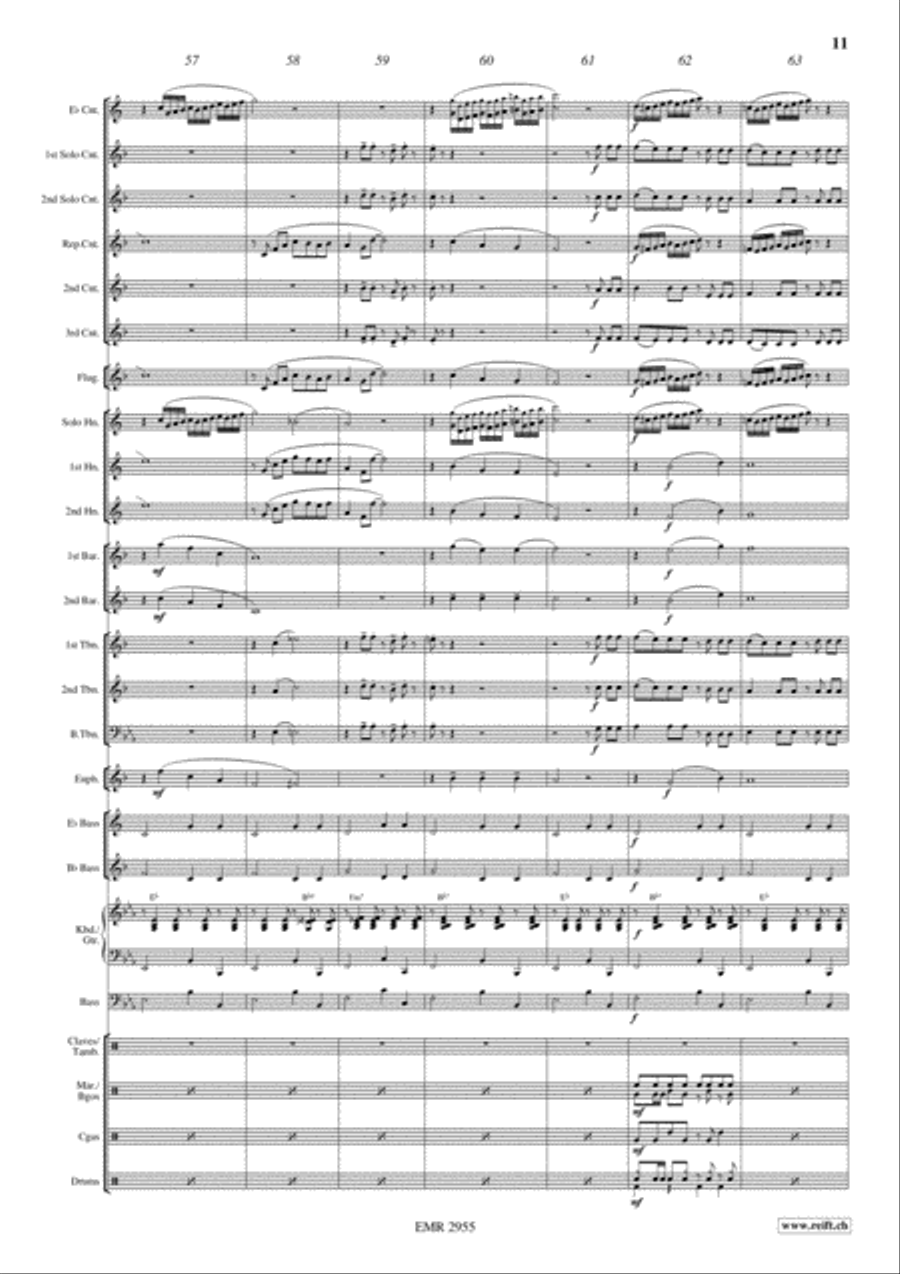 Romantic Rumba Brass Band scores gallery preview page 12