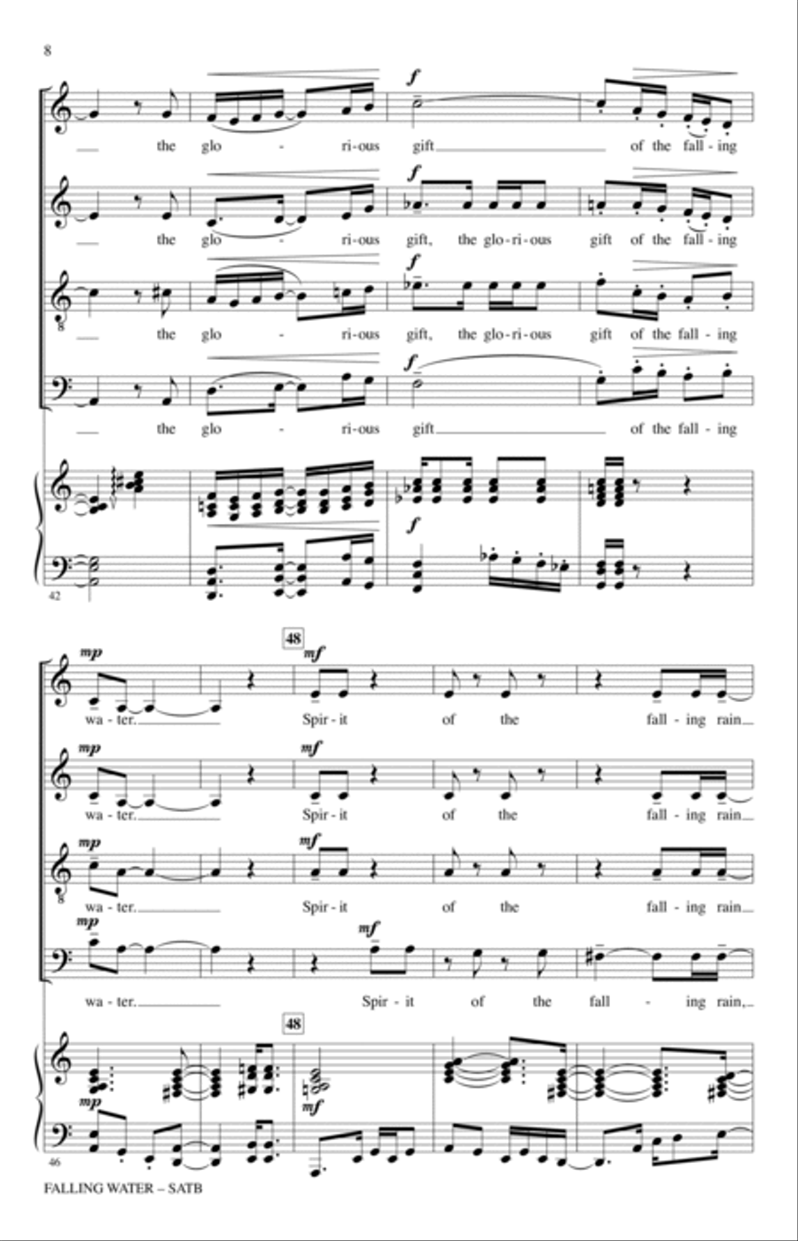 Falling Water 4-Part scores gallery preview page 6