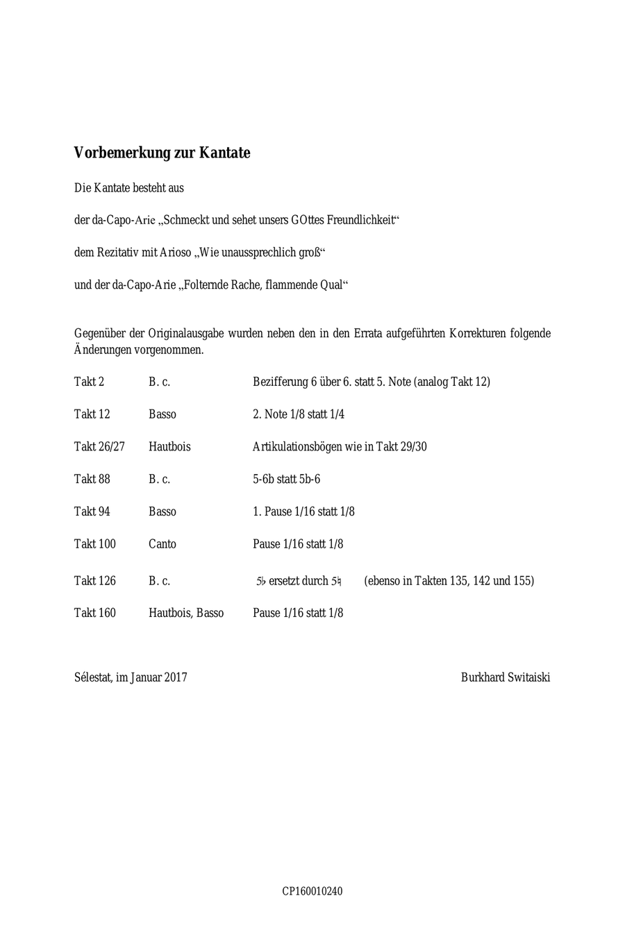 Harmonischer Gottesdienst TWV 1:1251 Schmeckt und sehet unsers GOttes Freundlichkeit! Oboe Solo scores gallery preview page 3