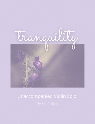 Book cover for Tranquility - Unaccompanied Violin Solo