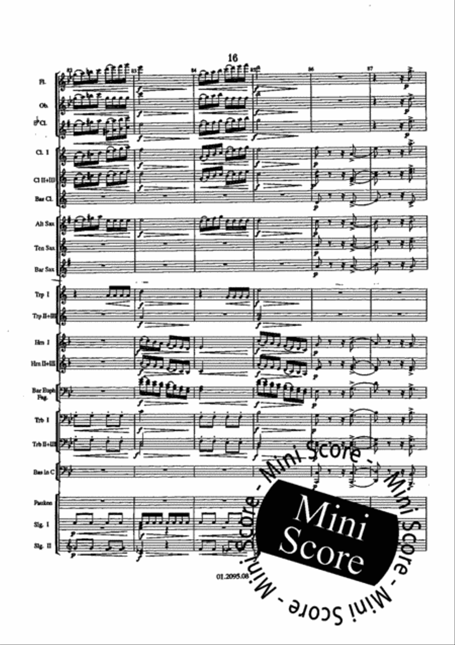 Paganini Variations Paganini Variations Fanfare Band scores gallery preview page 22