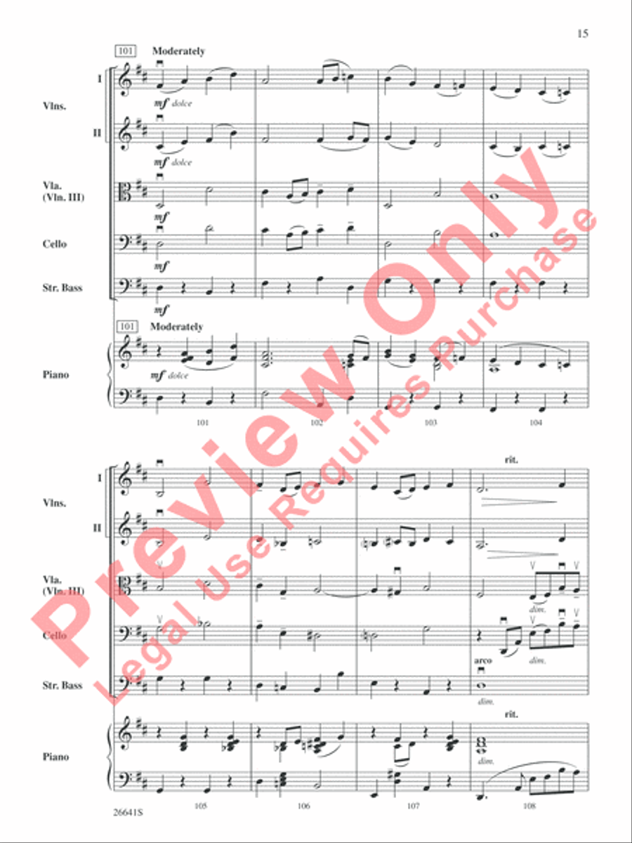 The Wizard of Oz String Orchestra scores gallery preview page 16