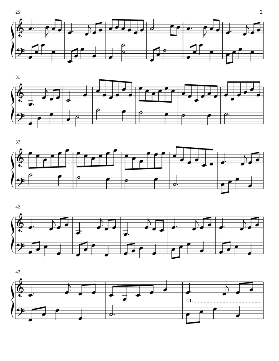 Inisheer Easy Piano scores gallery preview page 2
